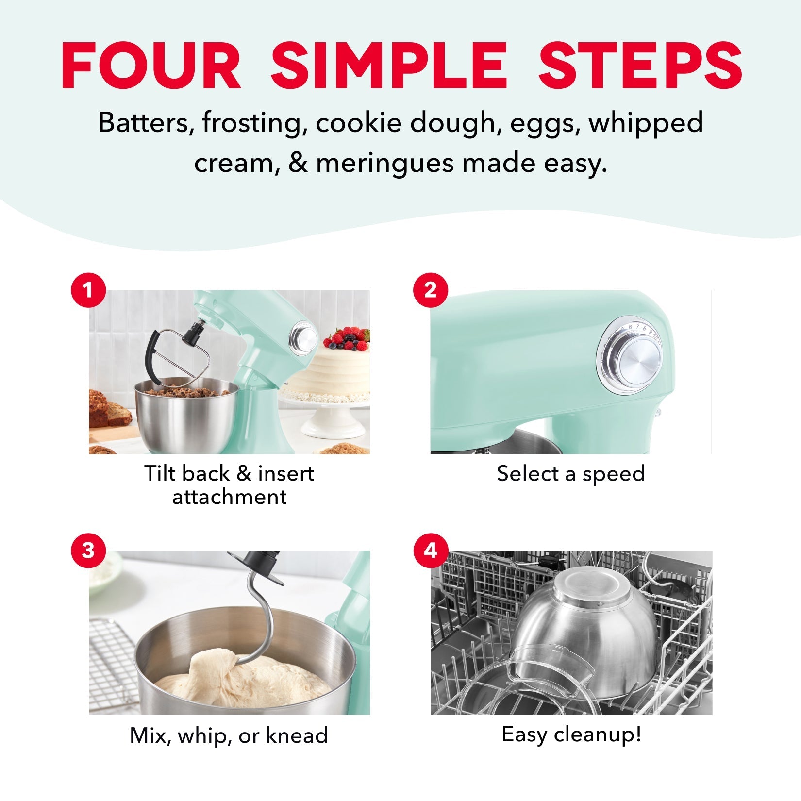 3.5 Qt Tilt Head Stand Mixer