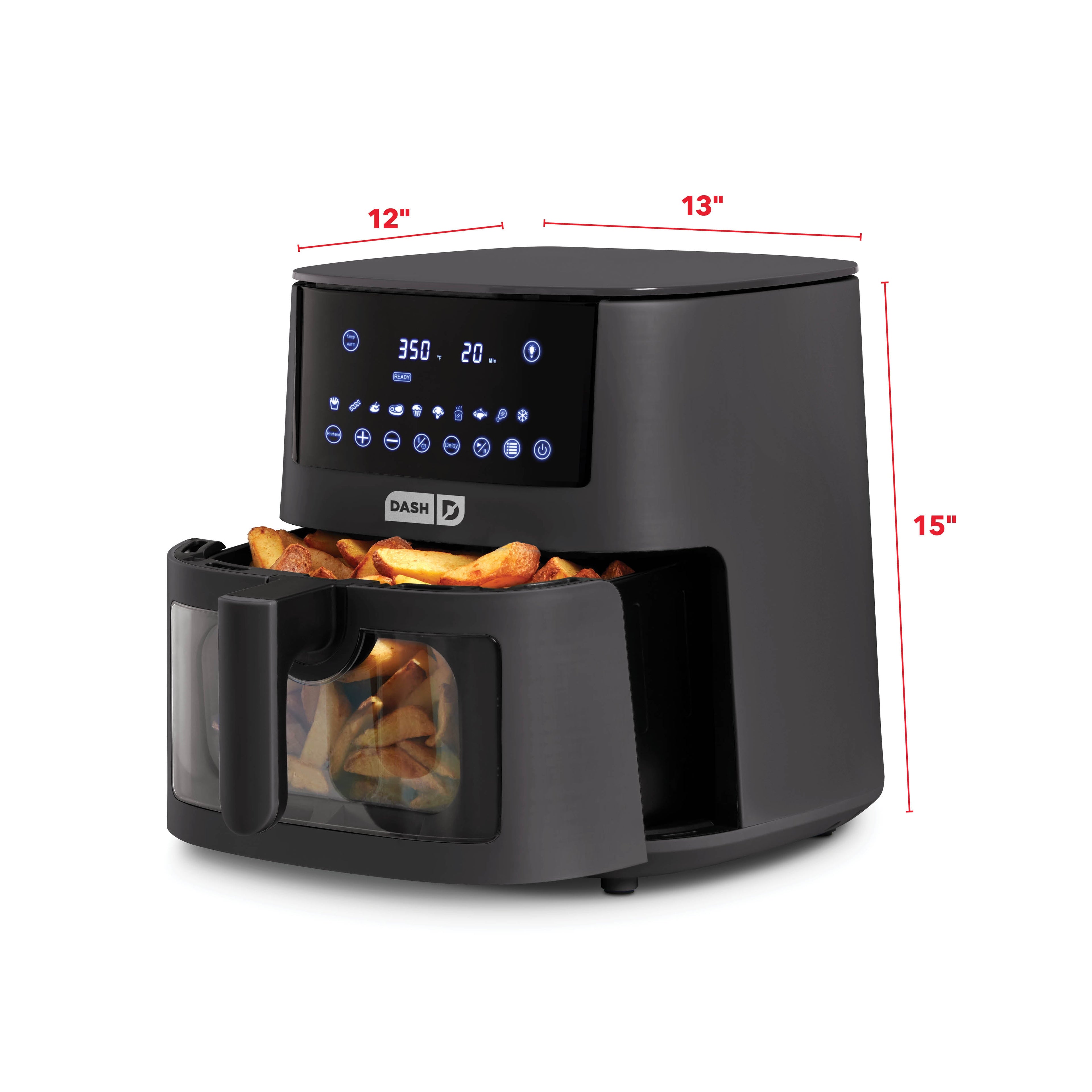 7qt Clear View Digital Air Fryer