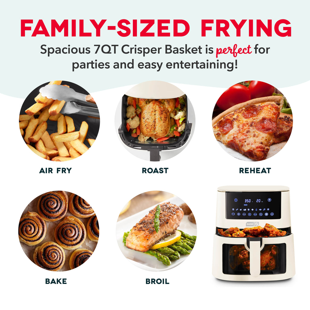 7qt Clear View Digital Air Fryer