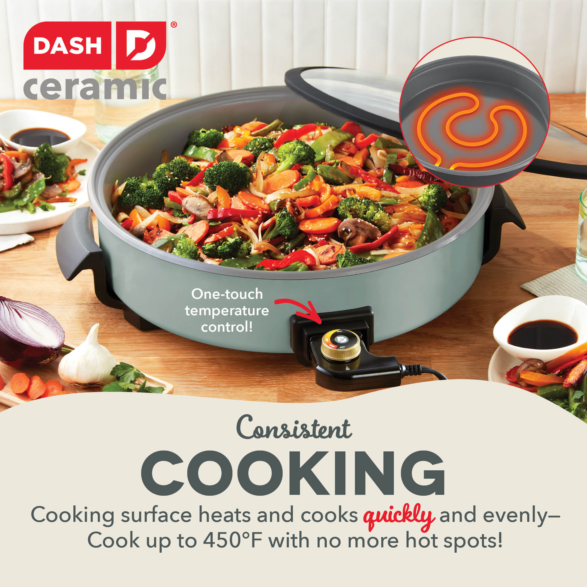 Ceramic Nonstick Family Size Skillet
