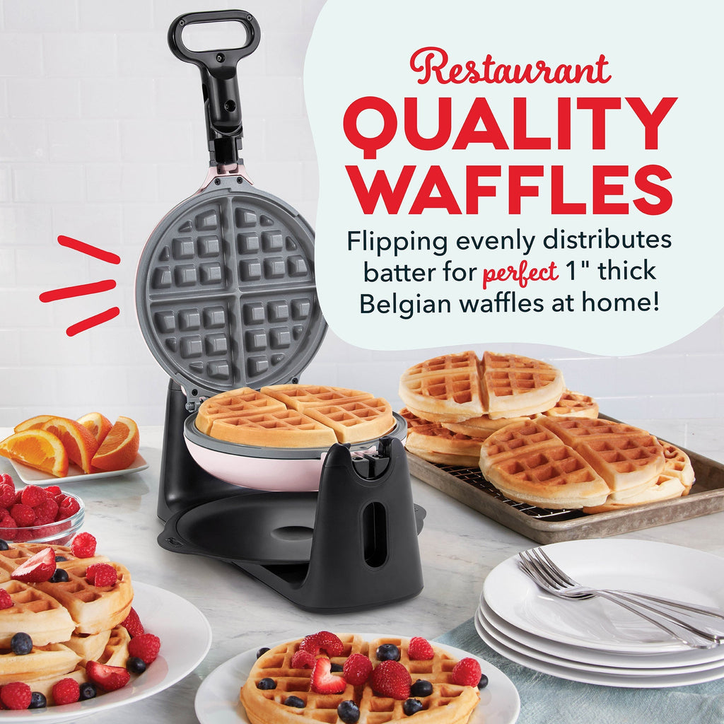 Ceramic Nonstick Flip Belgian Waffle Maker