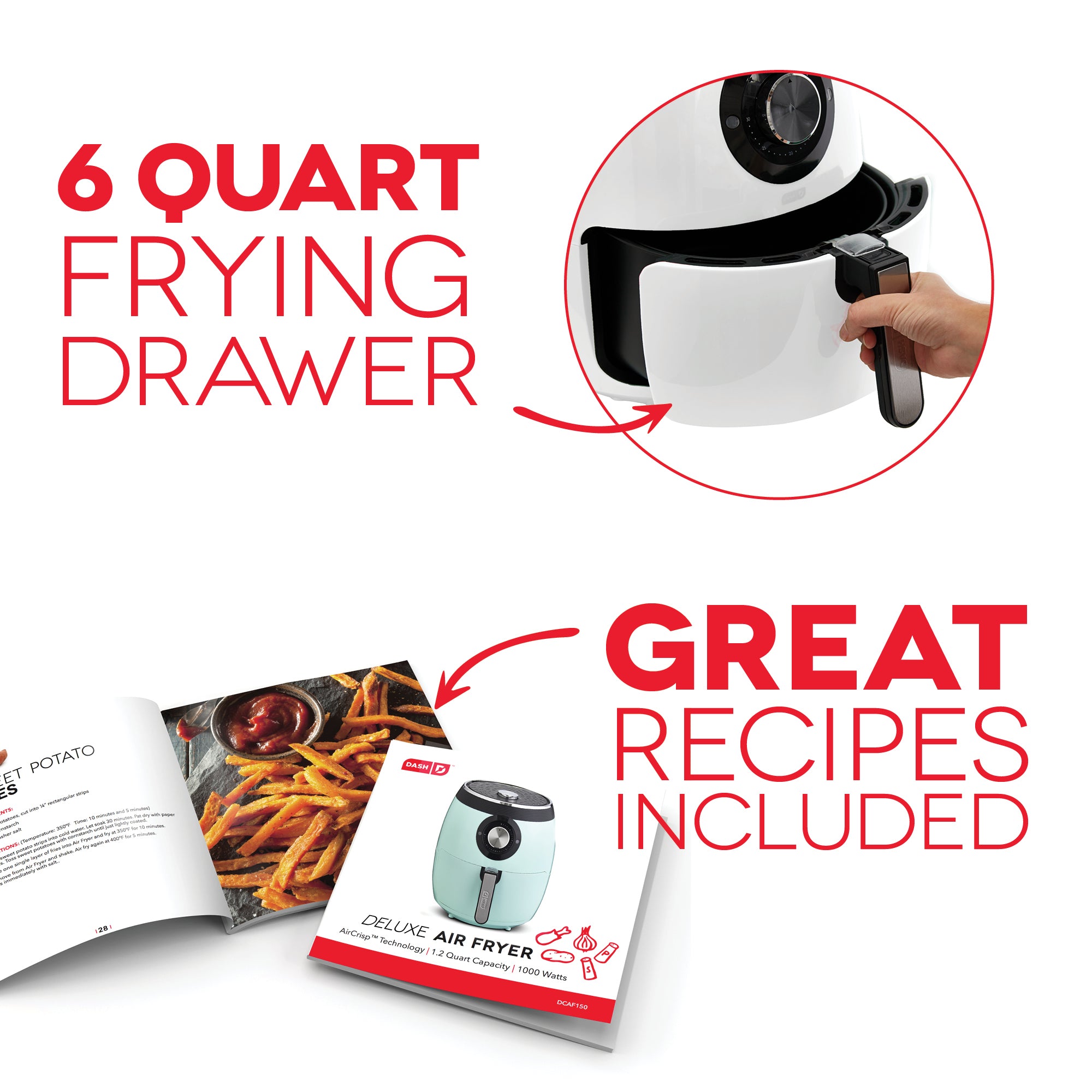 Deluxe Air Fryer 6Qt.