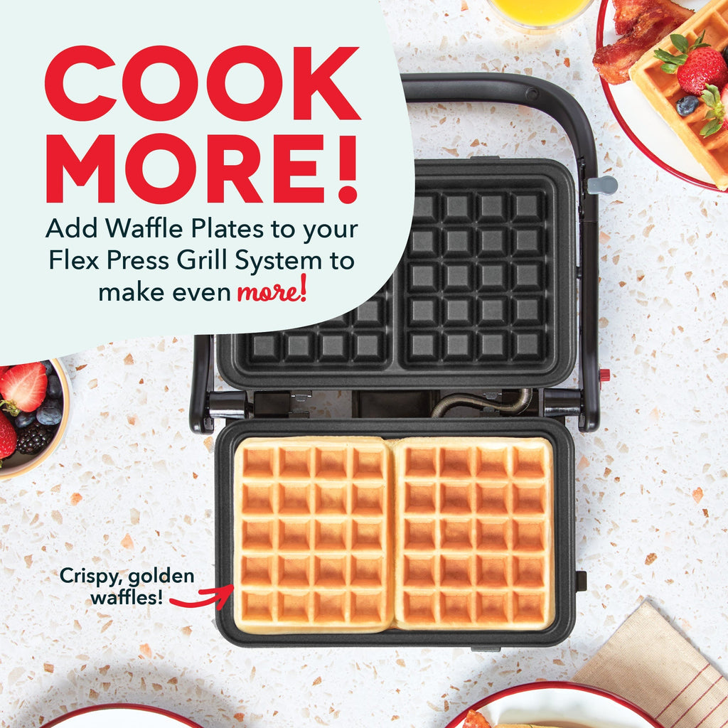 Flex Press Grill System 2pc Plate Pack Waffle