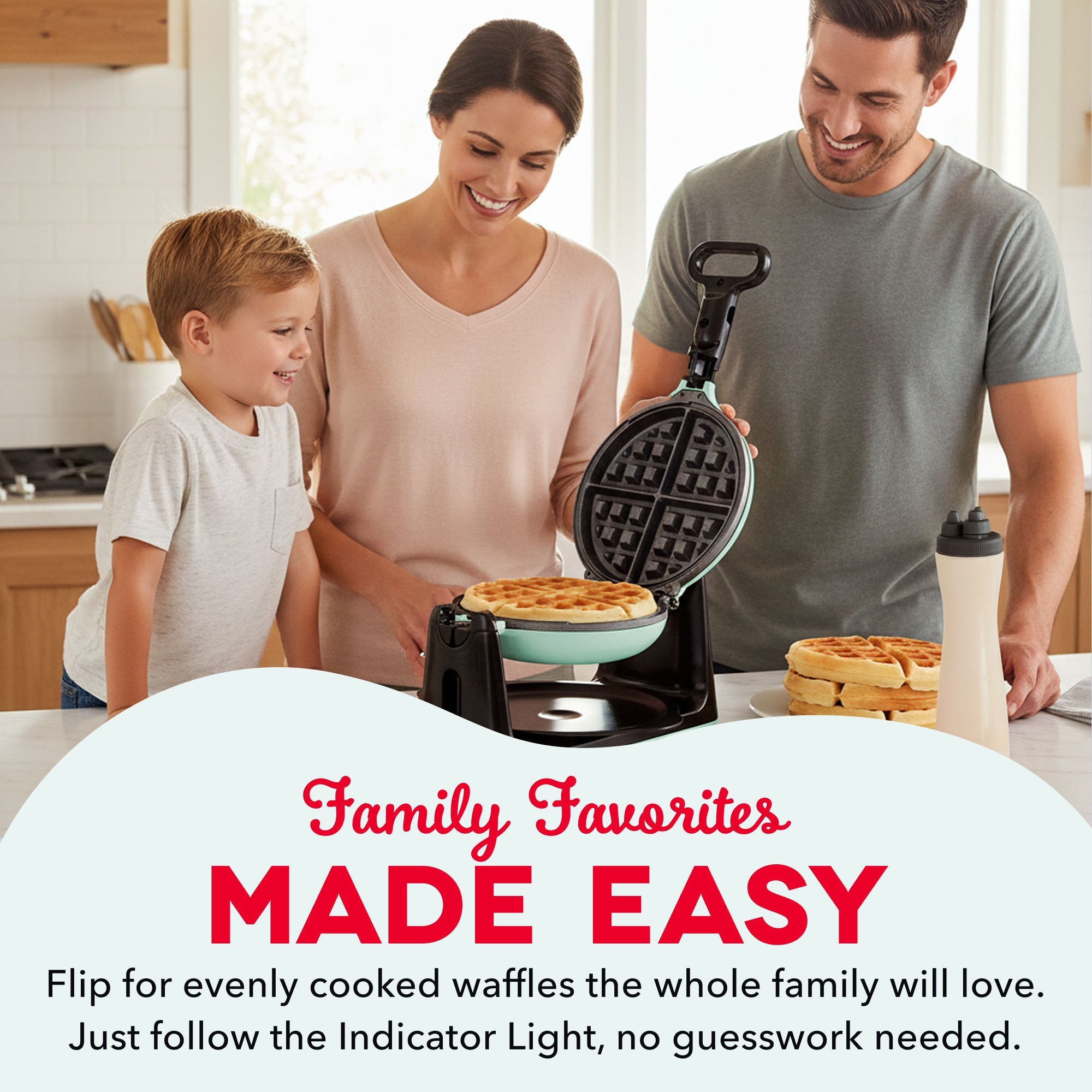 Flip Belgian Waffle Maker