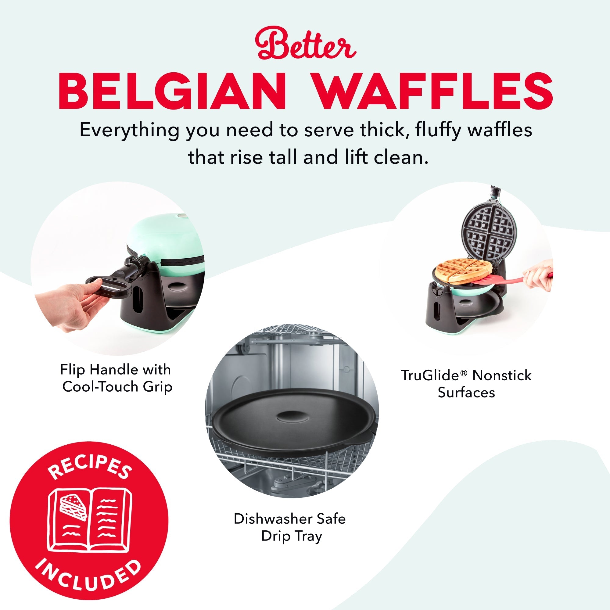 Flip Belgian Waffle Maker