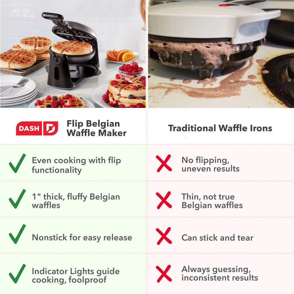 Flip Belgian Waffle Maker
