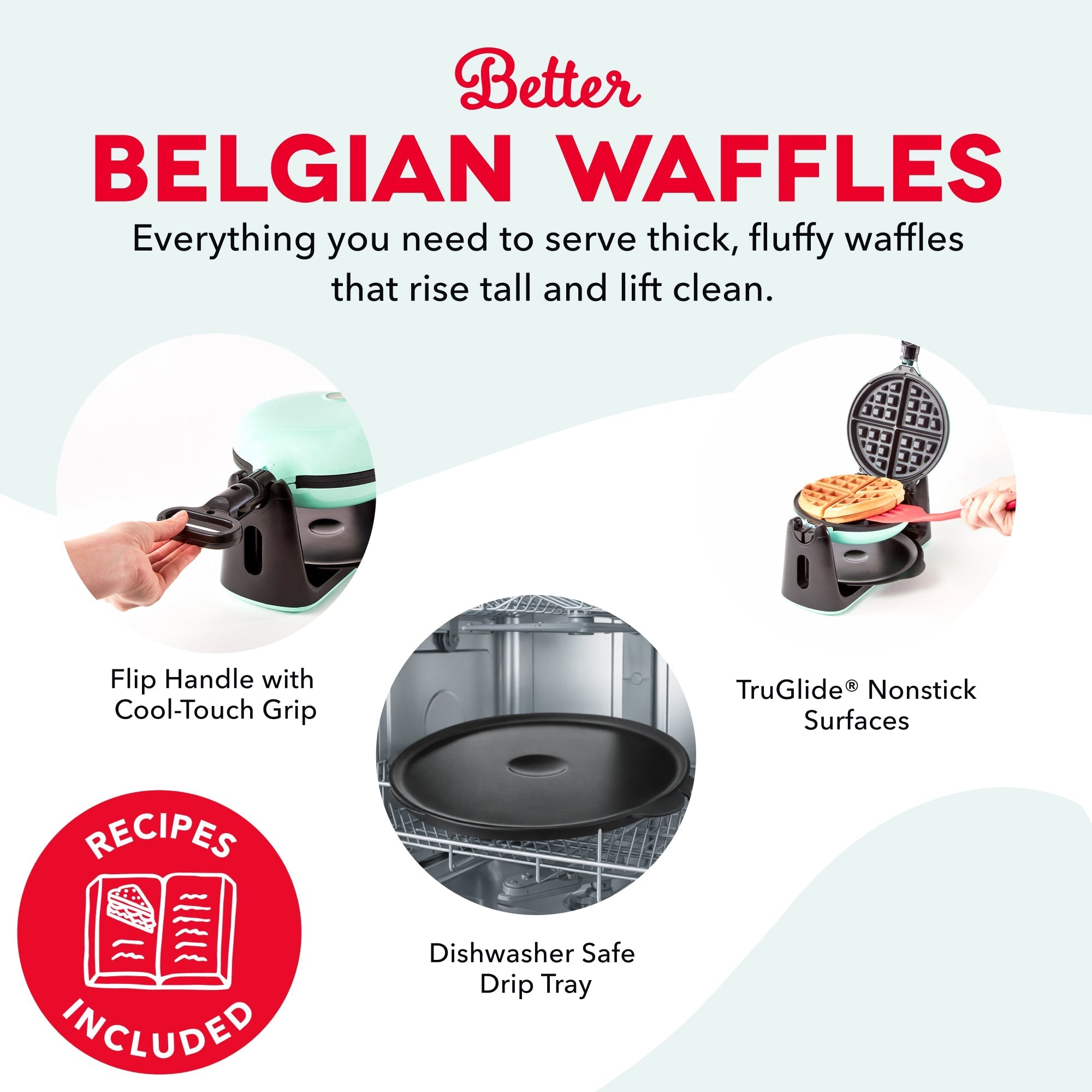 Flip Belgian Waffle Maker