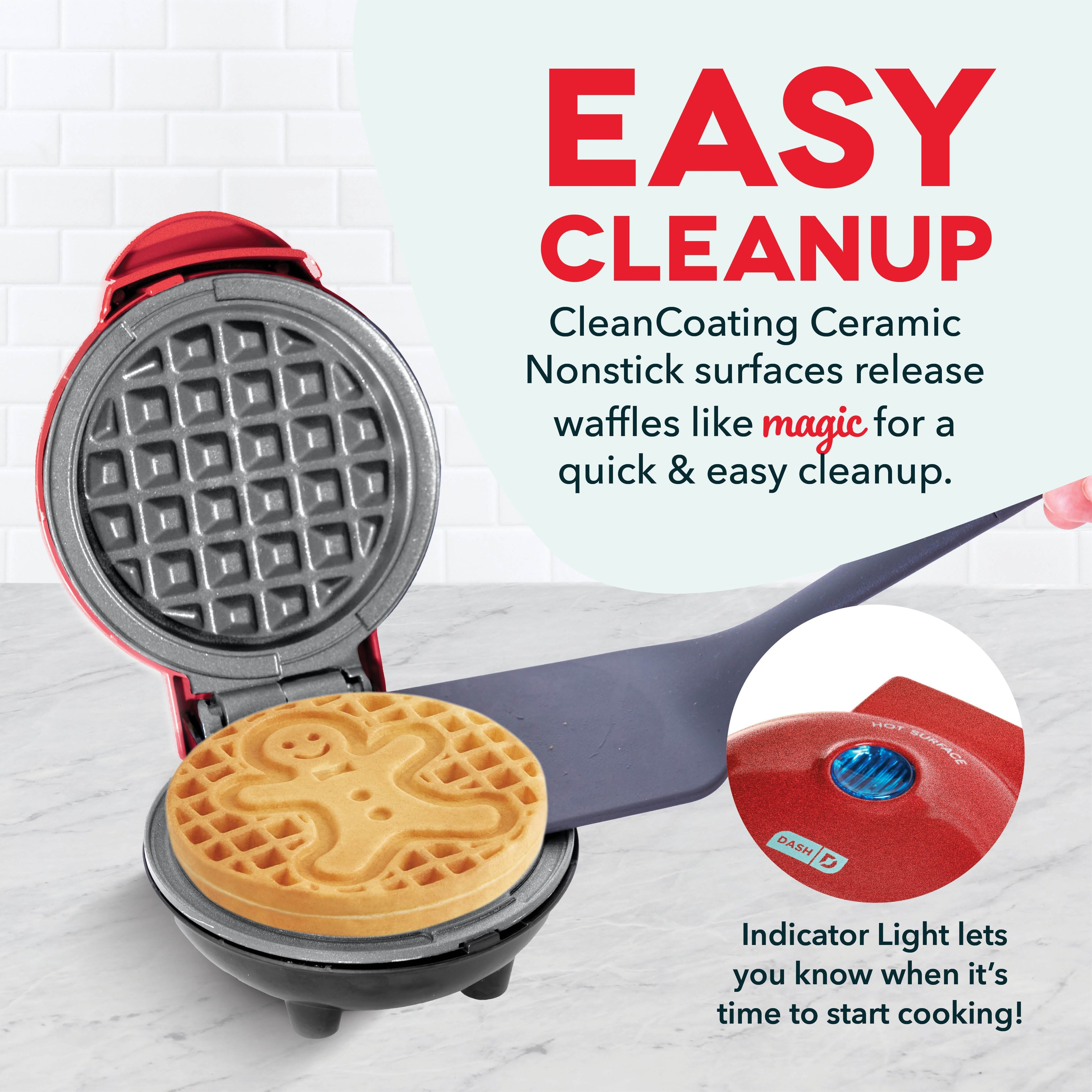 Gingerbread Man Mini Waffle Maker
