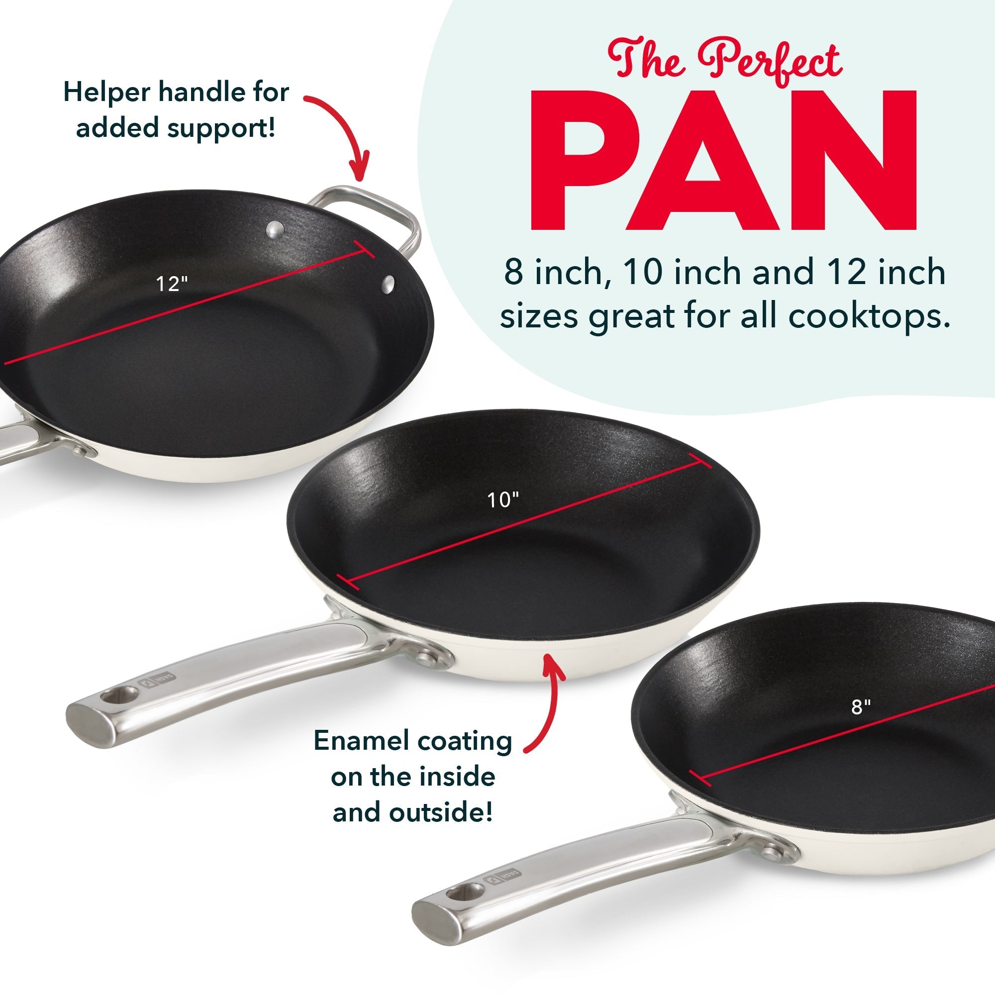Lightweight Cast Iron Nonstick Pans