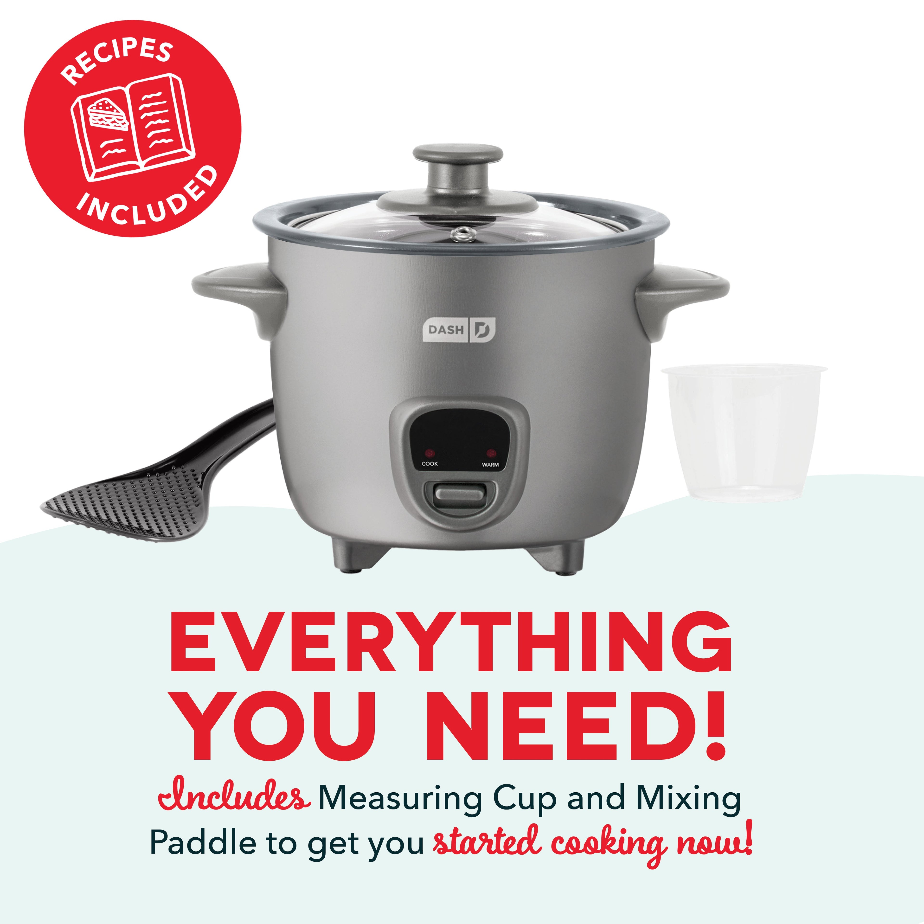 Mini Rice Cooker with Keep Warm