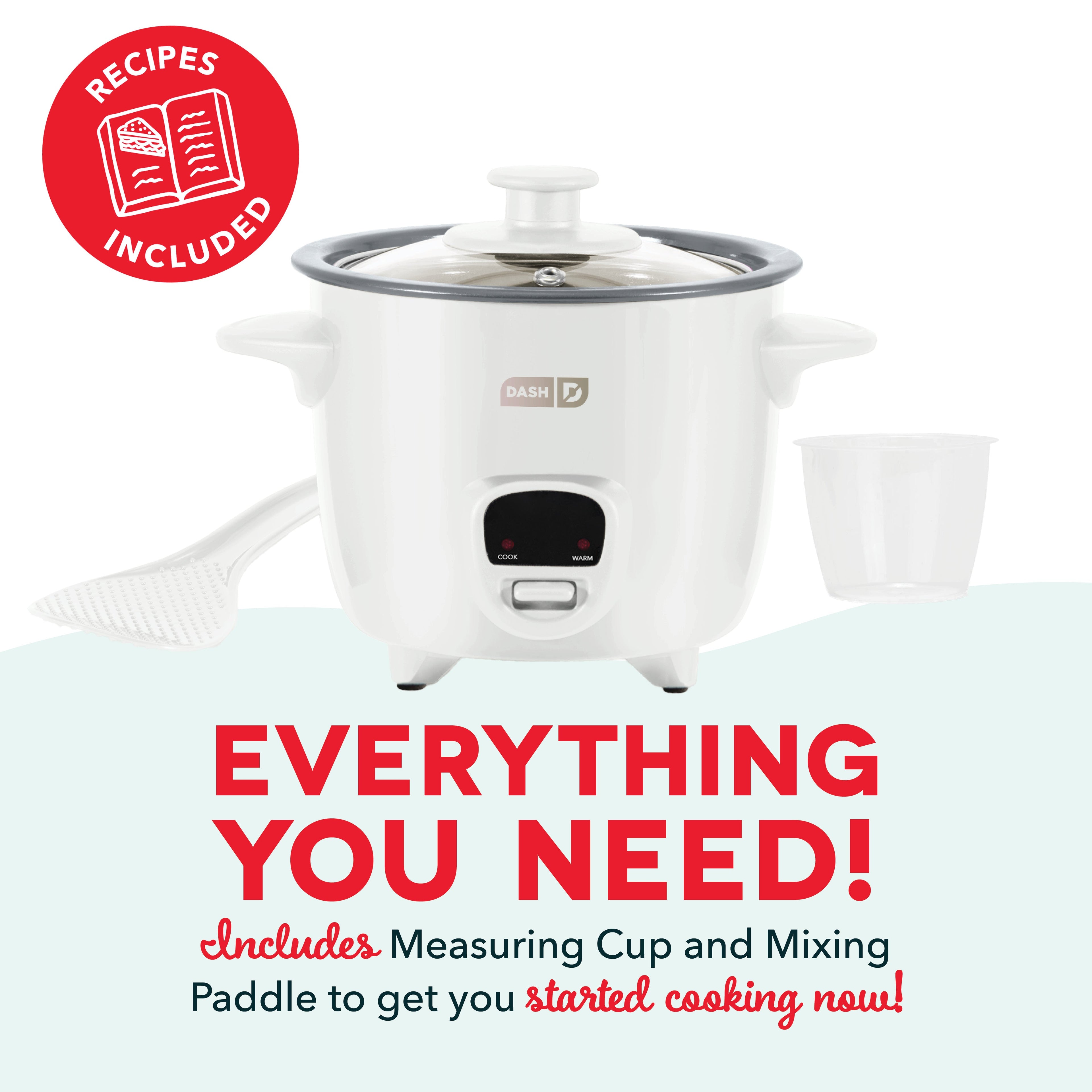 Mini Rice Cooker with Keep Warm