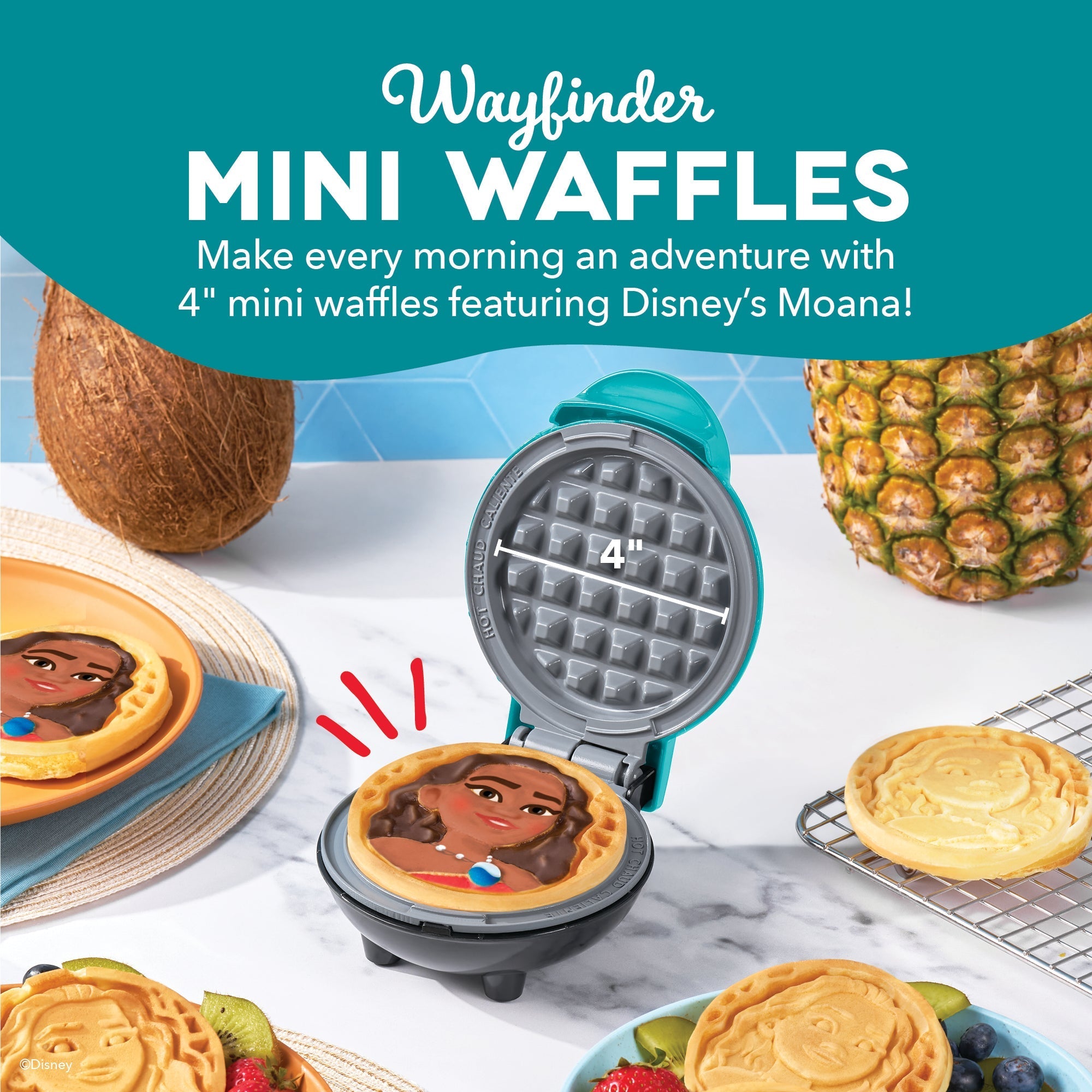 Moana Mini Waffle Maker
