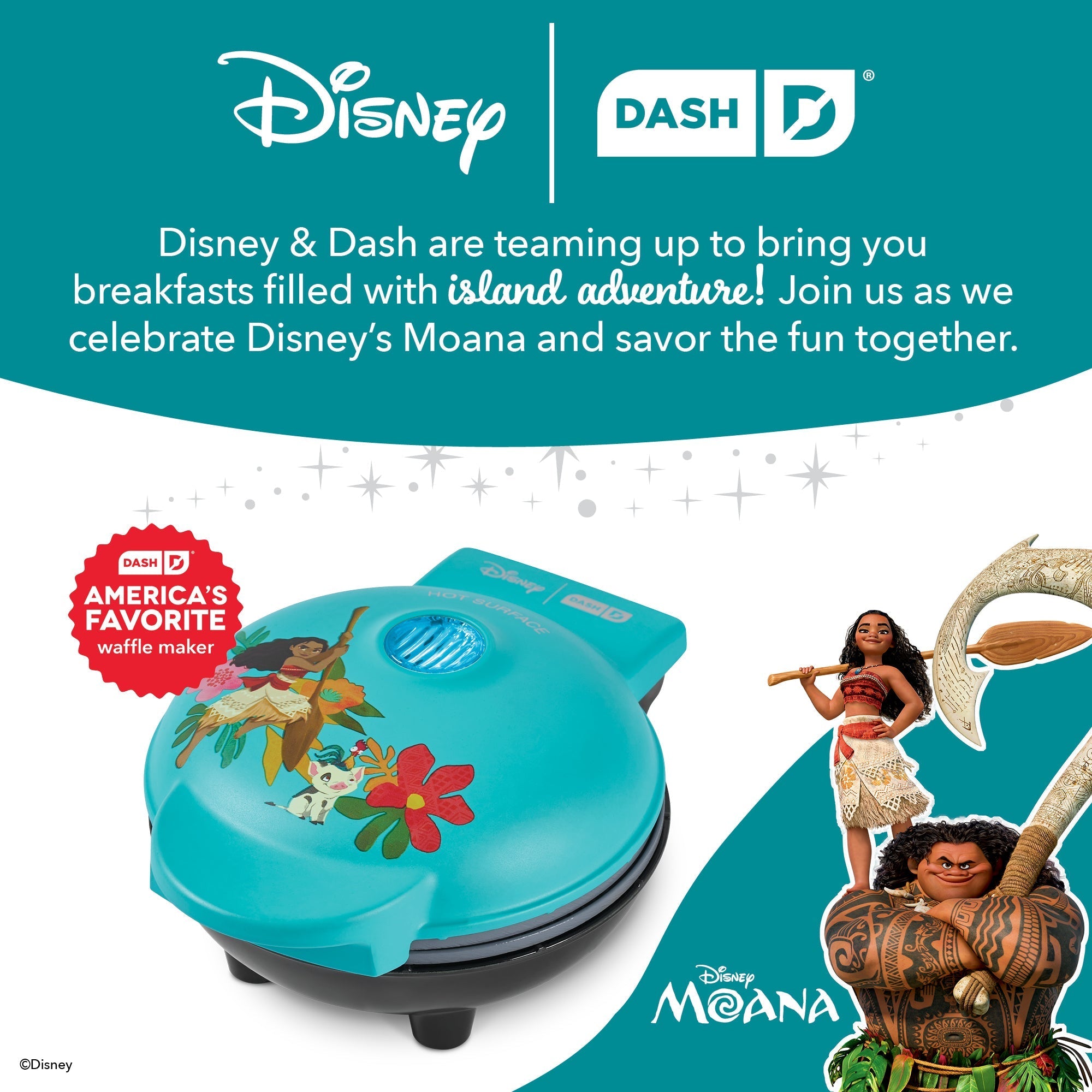 Moana Mini Waffle Maker