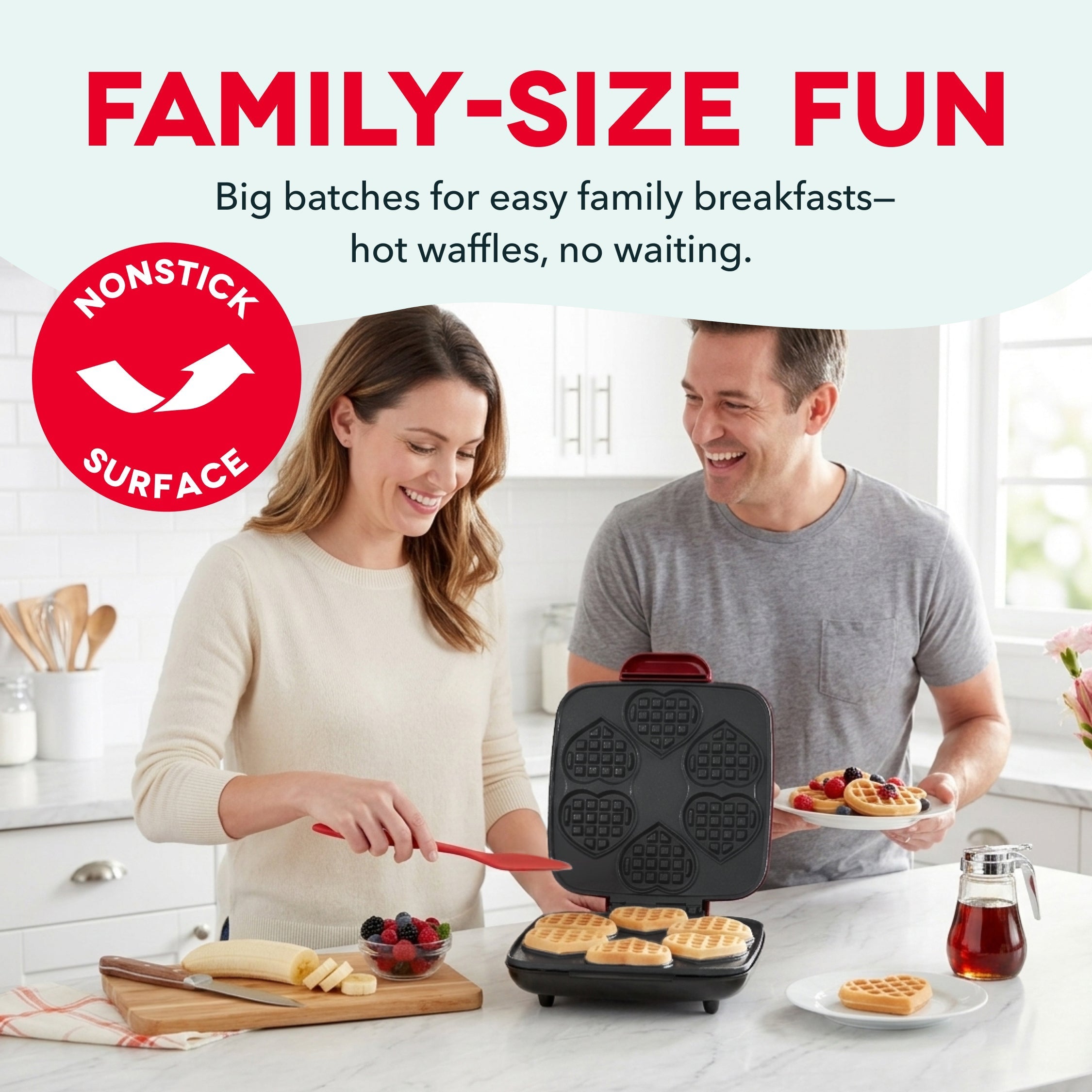 Multi Mini Heart Waffle Maker