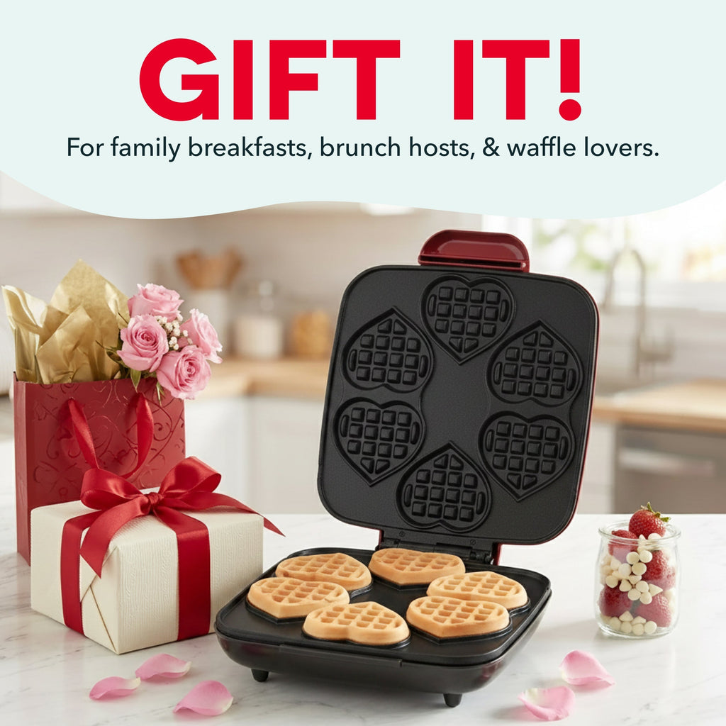 Multi Mini Heart Waffle Maker