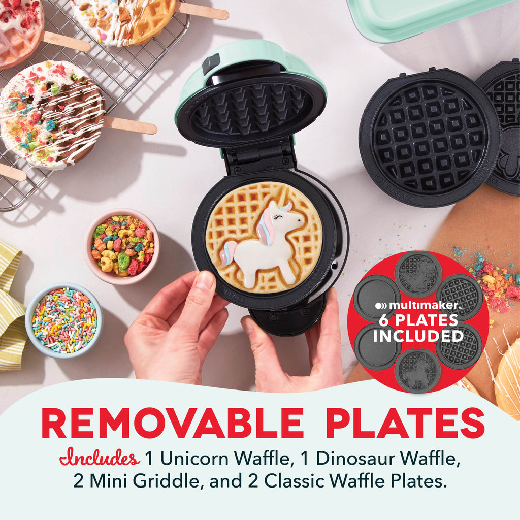 MultiMaker® Mini System with Removable Plates: Waffle & Griddle