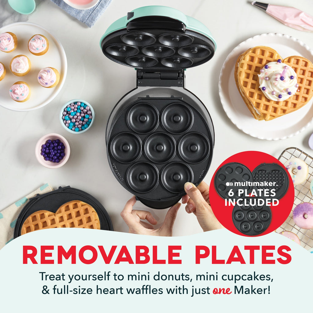 MultiMaker® Treat Maker System: Mini Donut, Mini Cupcake, Heart Waffle
