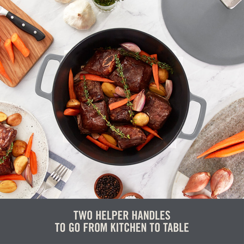4.5 Qt. Nonstick Cast Iron Braiser