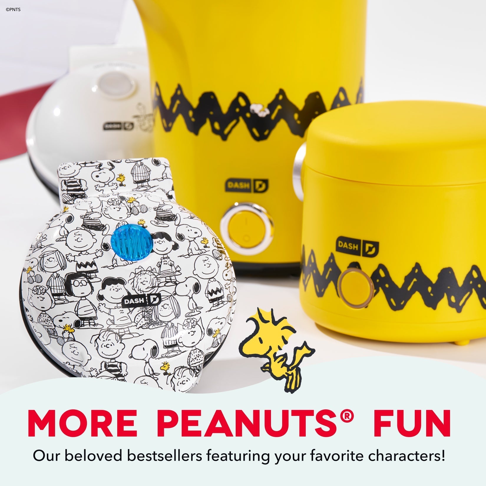 Peanuts® x Dash 75th Anniversary Mini Waffle Maker