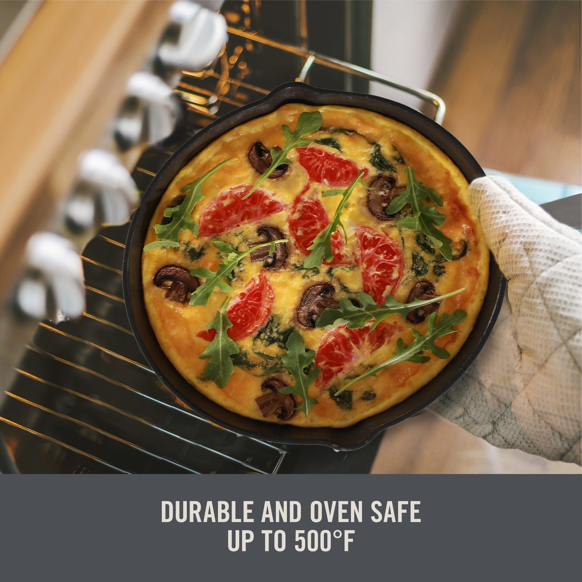 9.5" Nonstick Cast Iron Skillet